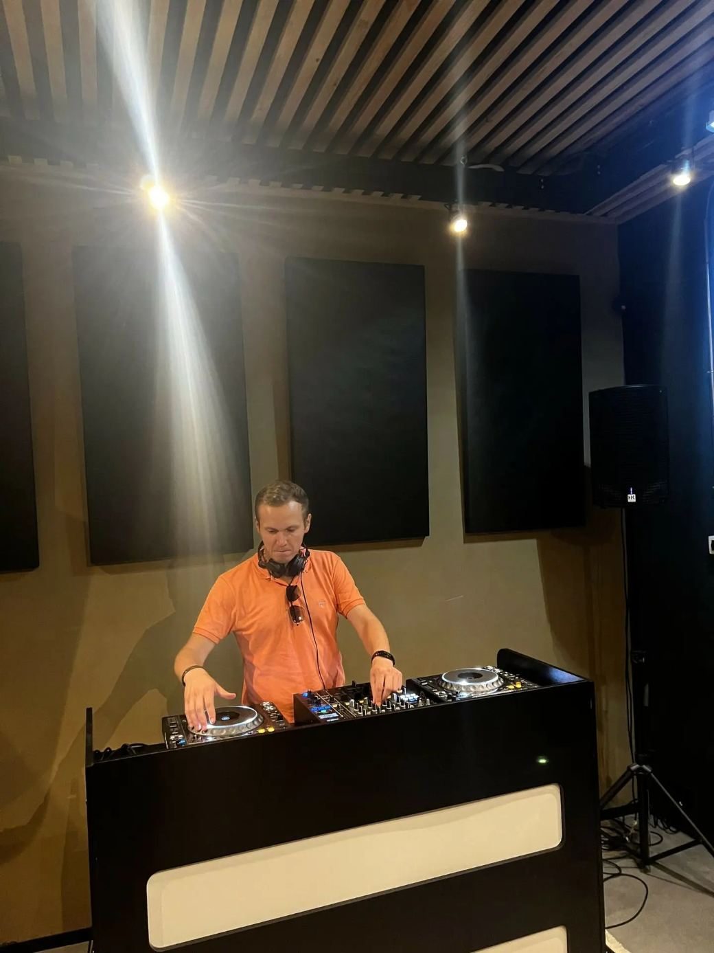 DJ playing in Studio 4